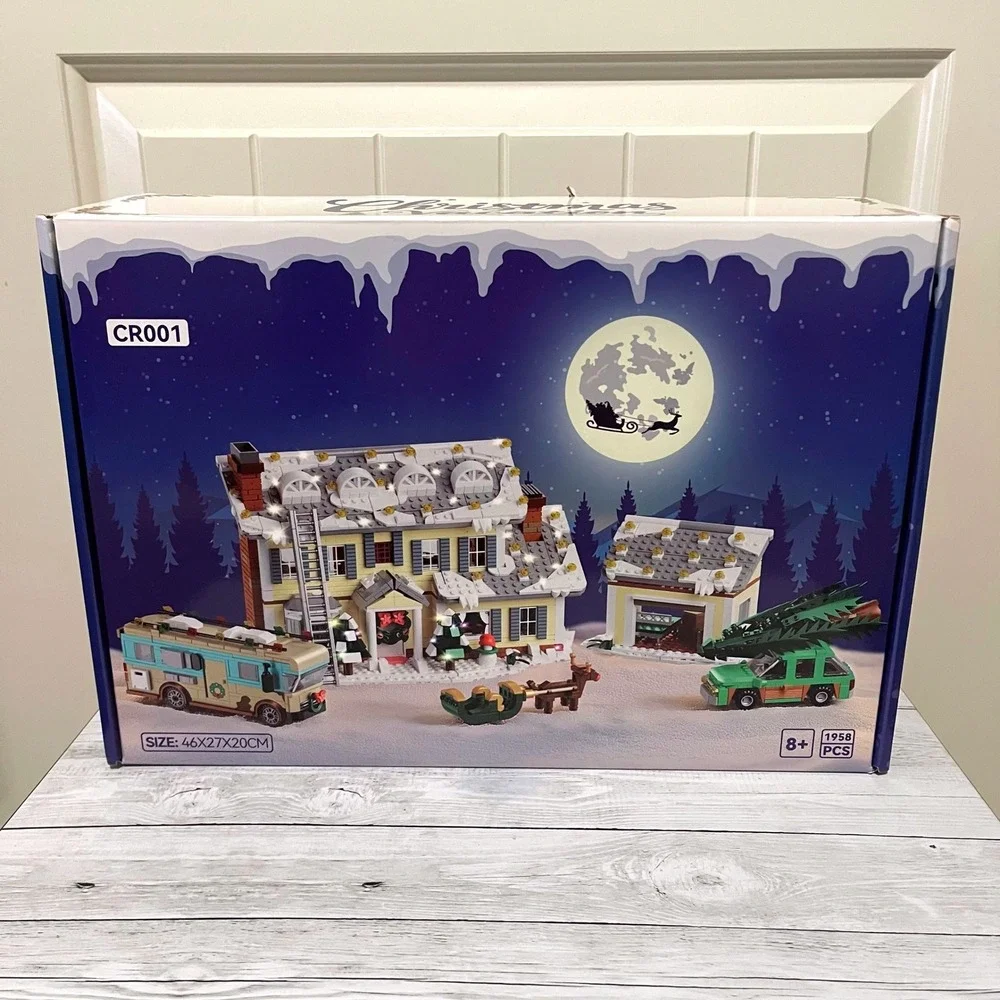 Christmas Building Block Set 1958 Pcs Holiday House RV Wagon NEW NIB